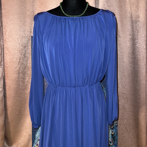 Ellen Tracy Size 4 Plum Balloon Long Sleeve Dress - Picture 2 of 15